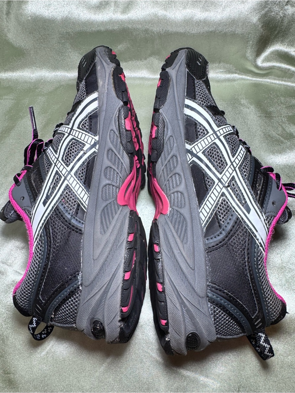 ASICS GEL-Venture 3 Trail Running Shoes Black and Pink T283N Women’s 8.5 - Picture 5 of 8